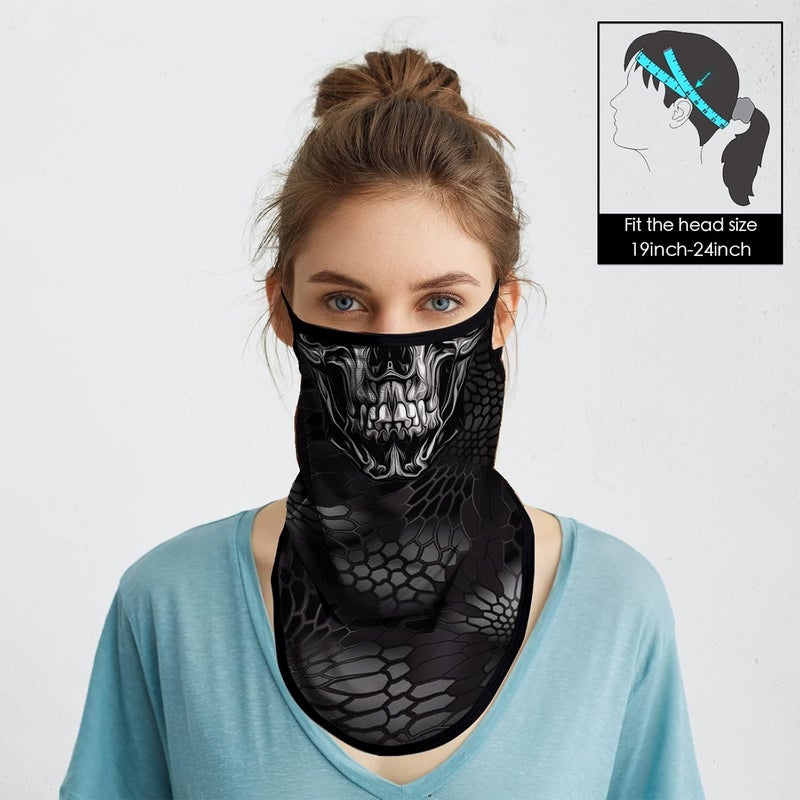 Obacle Bandana Face Mask with Ear Loops Neck Gaiter Face Mask Scarf Face Cover for Men Women - Image 3